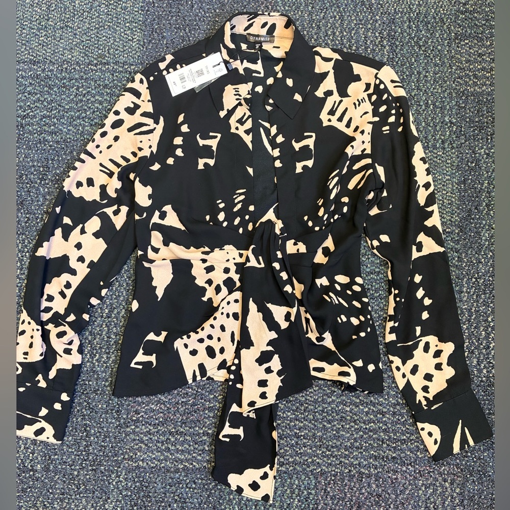 Stylish Black and Cream Women's blouse